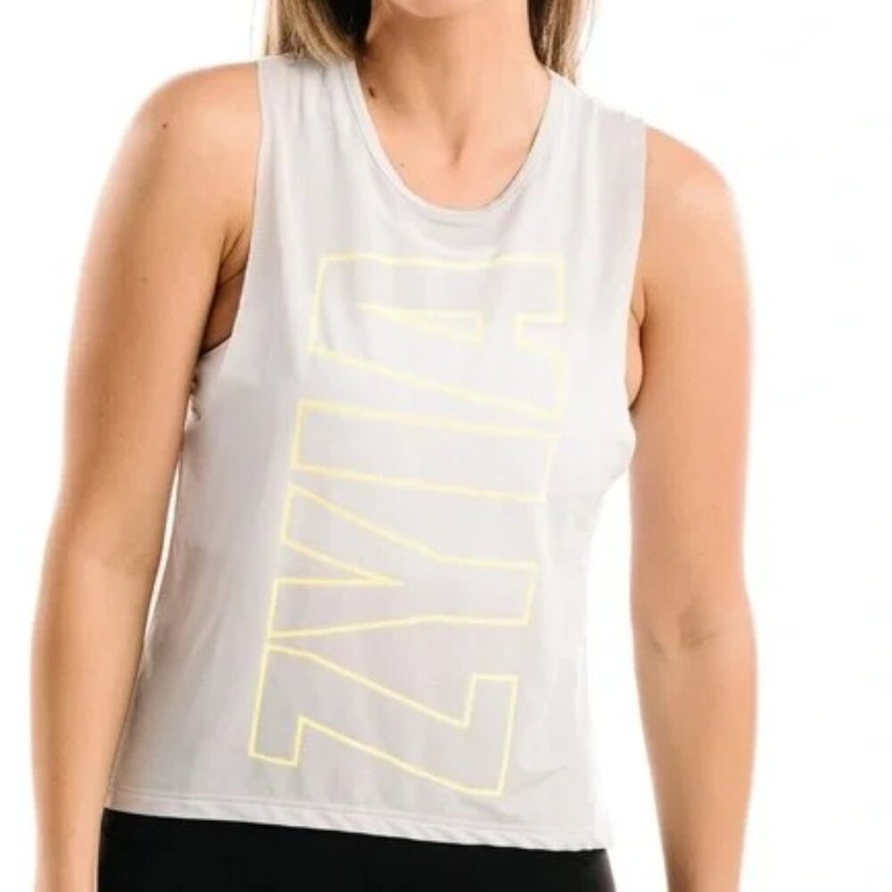 Zyia Light Gray Zyia Athlete Tank Size L -NWT